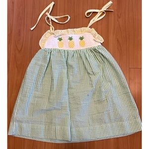 Classic Southern Smocks Pineapple Dress 4